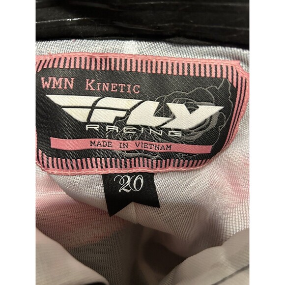 FLY RACING KINETIC OVER-BOOT PANT BLACK/PINK Girls Size 20 - Picture 2 of 5